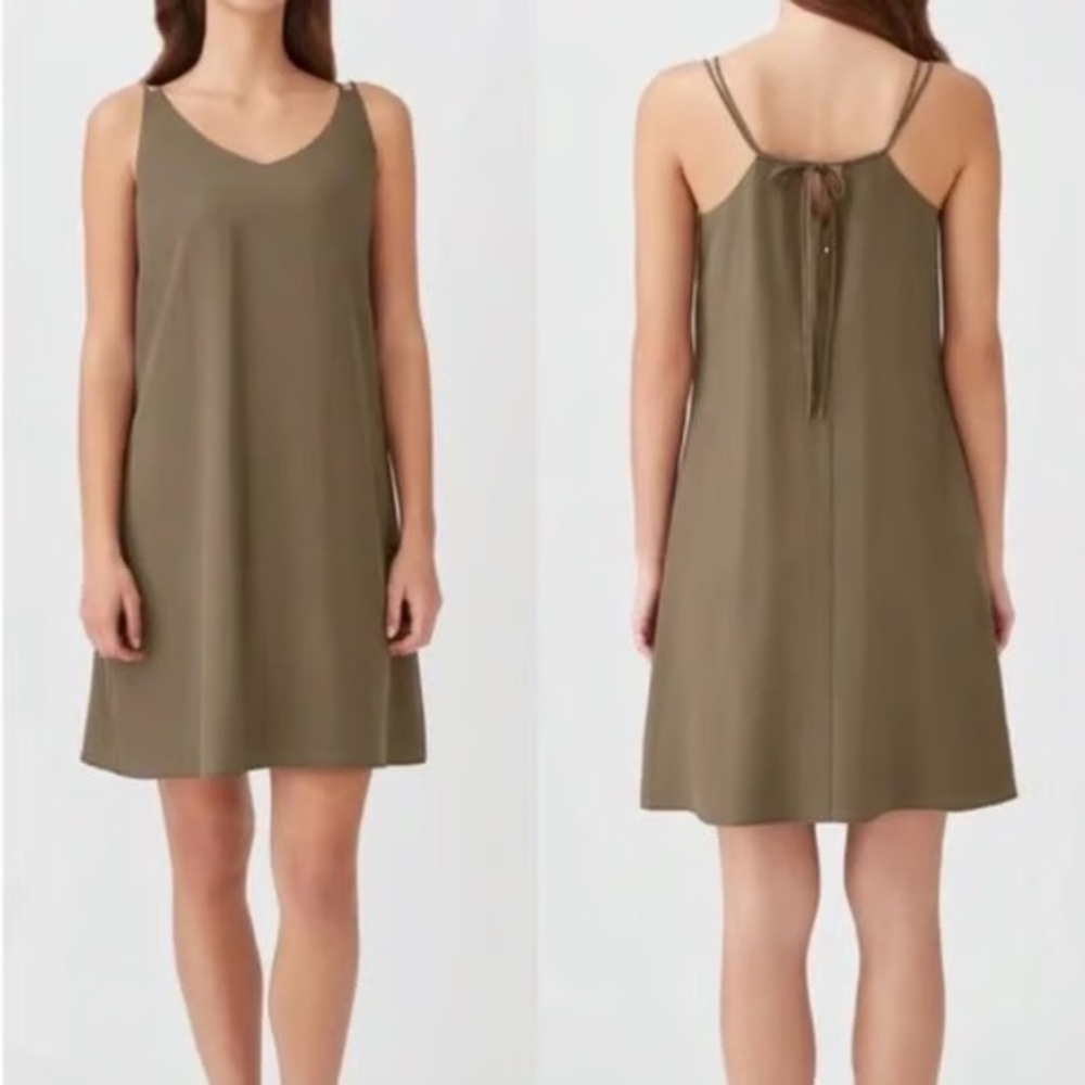 CUYANA women’s Tencel Tie Back Short Dress